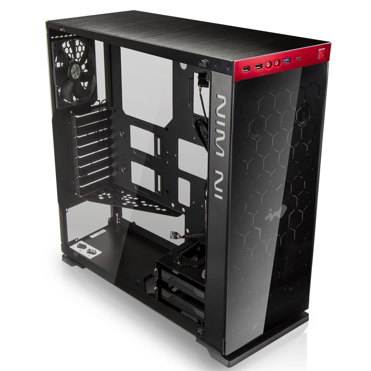 In Win 805 USB 3.1 Roja - Caja/Torre
