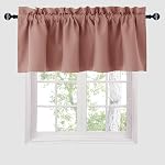 Hiasan Grey Blackout Short Curtains 2 Panels for Kitchen, Rod Pocket Thermal Insulated Room Darkening Window Curtains for Living Room, W42 x L54 Inches