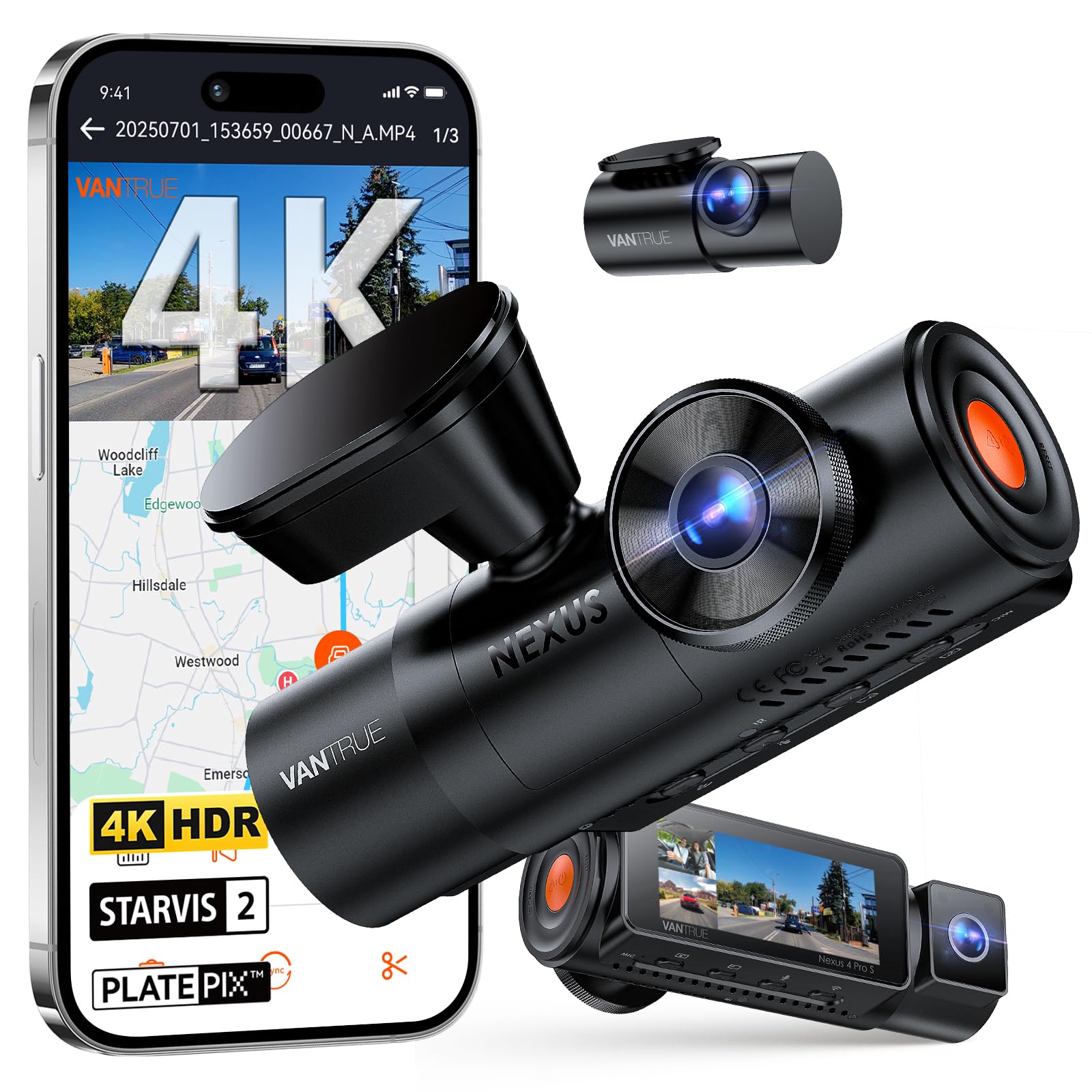 VANTRUE N4PS kamera samochodowa RC18