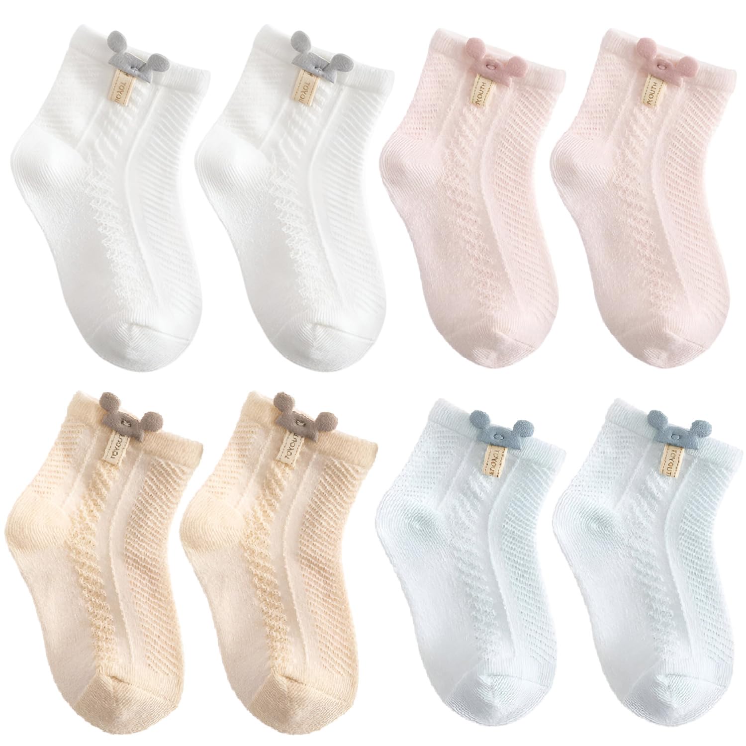 Baby Socks Set Mesh Short Cotton with Cute Cartoon Pattern for Your Little One-image-17
