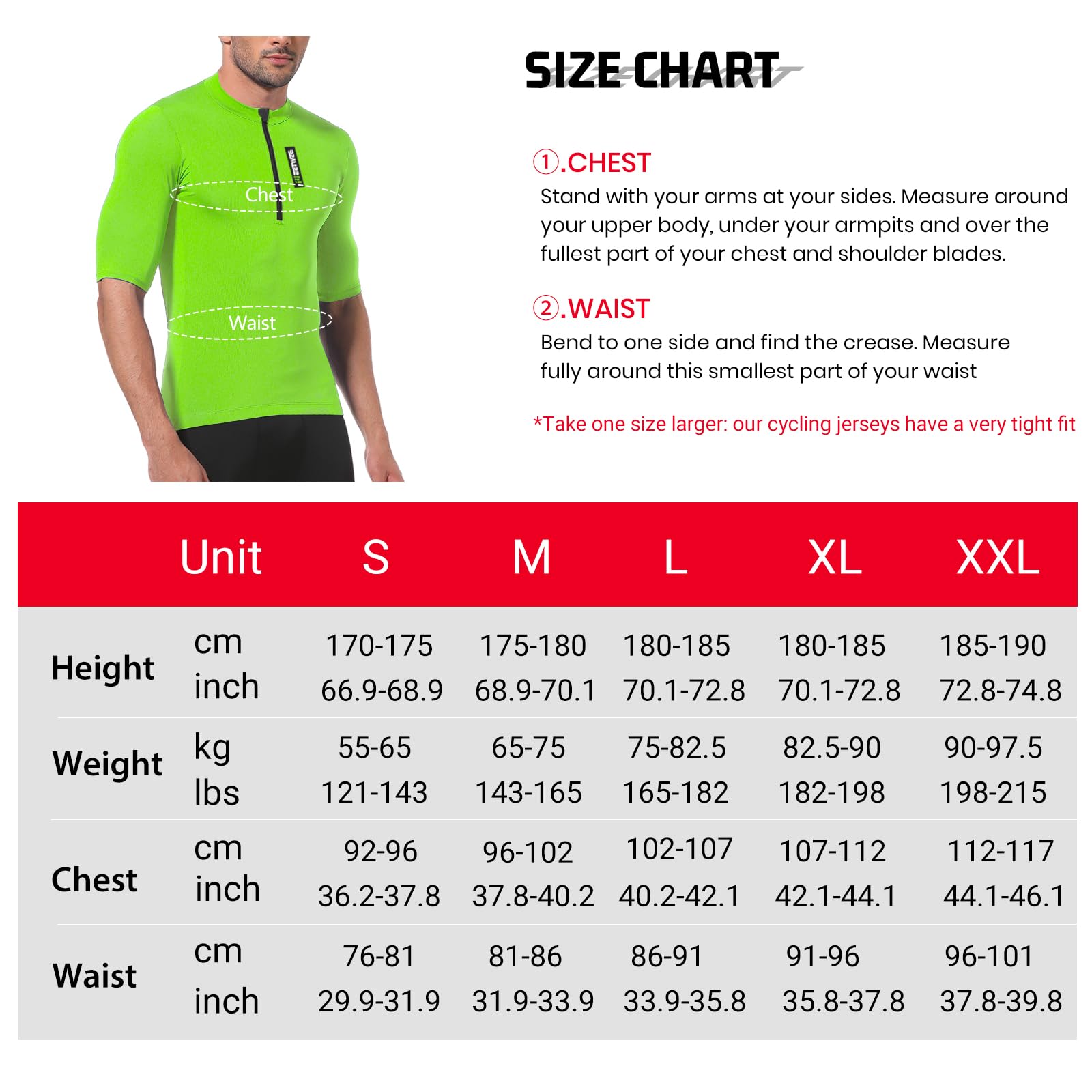 MEETWEE Maillots de Cyclisme Homme Manches Courtes/Longues Séchage Respirant Cyclisme Tee Shirt Vélo Vetement Hauts
