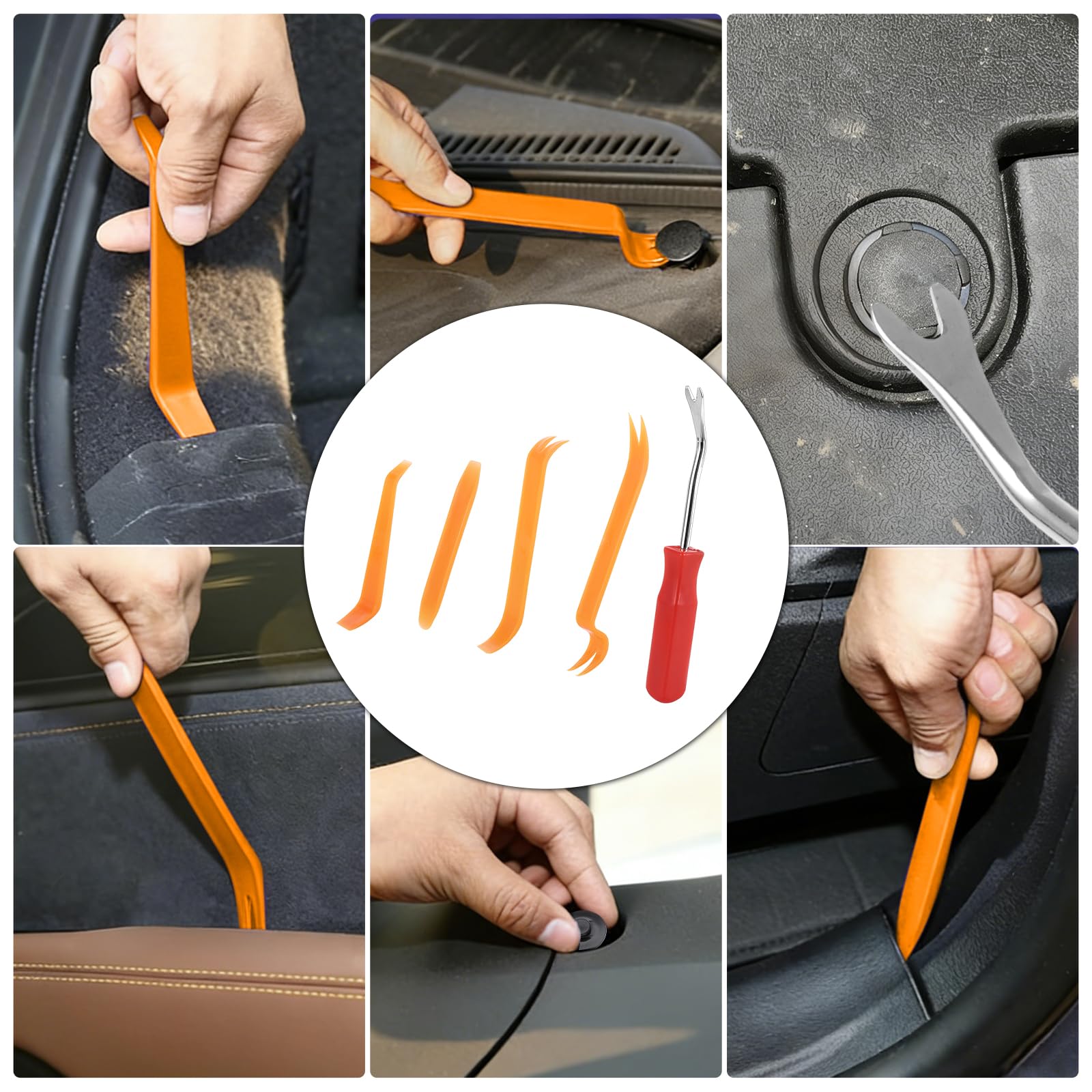 YOUNTHYE 1815-teiliges Auto-Verkleidungs-Clips & -Befestigungs-Set, Universal-Auto-Halterungs-Clips, 40 Größen, Auto-Nieten-Set mit 20 Kabelbindern und Entfernungswerkzeug für Stoßstange, Tür