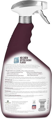 Miniatura 2 de OUT PetCare - Disuasorio para masticar cereza amarga disuasorio para el entrenamiento de cachorros para aliviar lamer y masticar 32 onzas