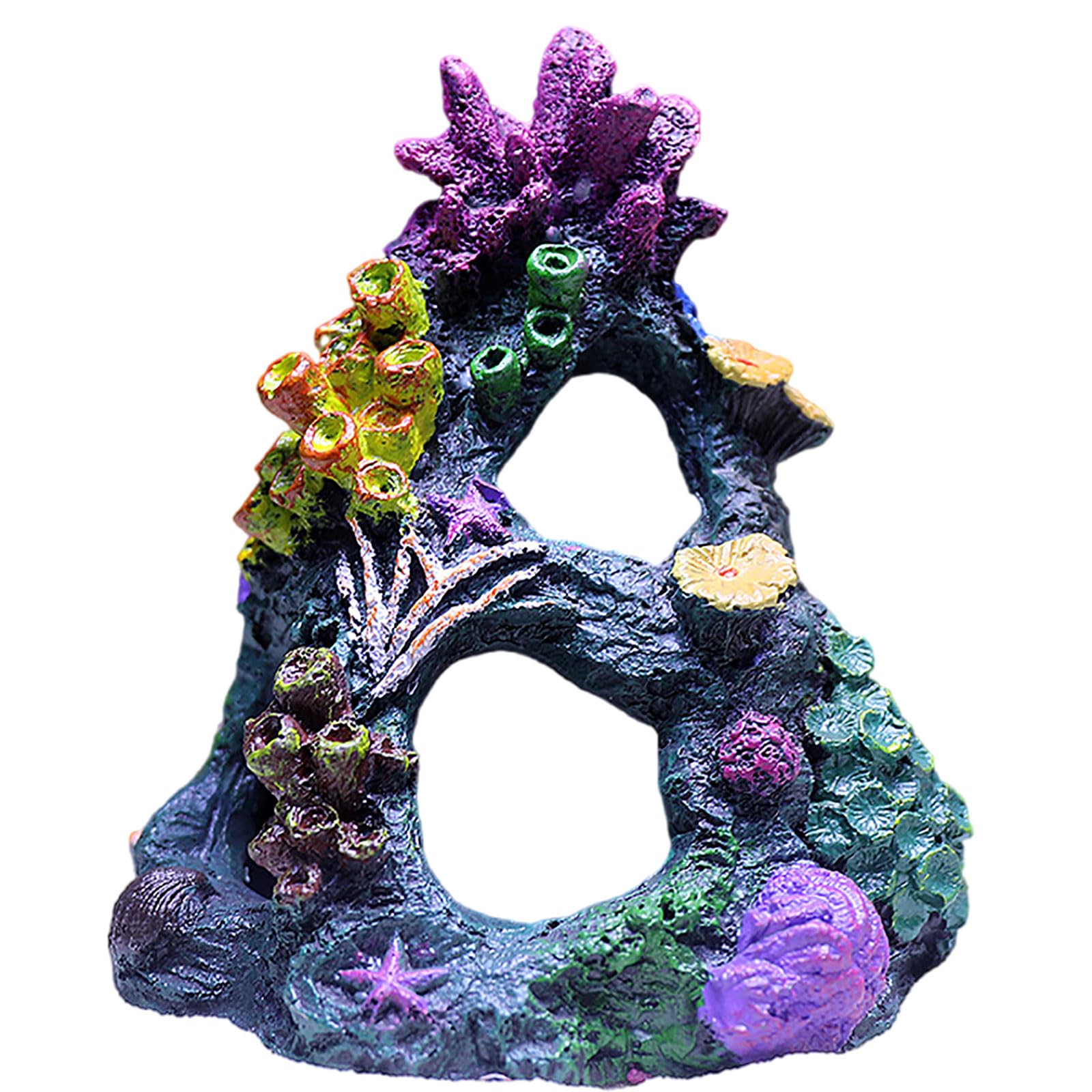 Decorazione Per Acquario Reofrey Betta - Corallo In Resina, 16x12x11 Cm | Nascondiglio Per Pesci, Colorato E Sicuro