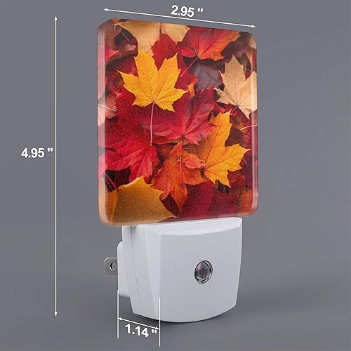 Miniatura 3 de Nameapo Paquete de 2 luces LED de noche enchufables con sensor automático, juego de 2 para dormitorio y baño