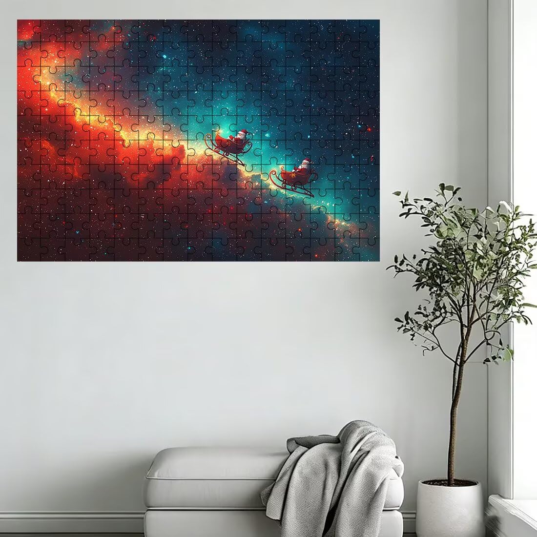 Puzzle 2000 elementów dla dorosłych, puzzle 2000 elementów zorzy polarnej, Boże Narodzenie puzzle dla dorosłych z wykwintnym pudełkiem do pakowania, gry edukacyjne, duże drewniane puzzle na prezent