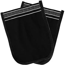 Anatolia Soap Turkish bath collection Thick Black Plain Removes Dirt and Stains for the Whole Body. Pack of 2
