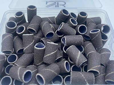 Spontaneous Beauty 100 PCS Premium Sanding Band + 2 Free Mandrel (Fine - 240 Grit, Brown)