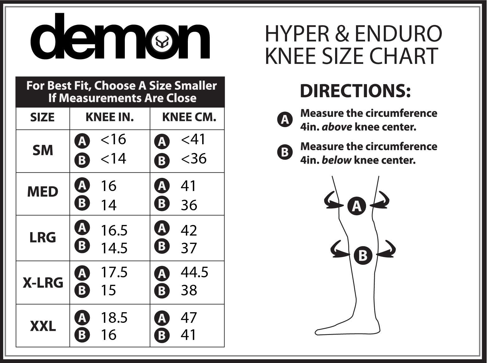 Demon Hyper X D30 V3 - Rodillera para bicicleta de montaña | BMX | MX | Snowboard (mediana)