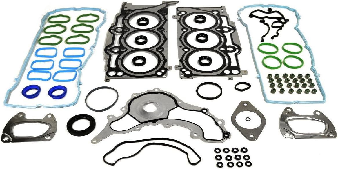 09-12738 Cylinder Head Gasket Set for 2011-2016 Chrysler/Dodge/Jeep/RAM/VW 3.6L V6 3604cc 220 CID, 200, 300, 1 Pack
