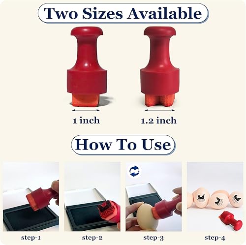 Miniatura 2 de Sellos de huevos personalizados para huevos frescos, sello personalizado de huevo de pollo con logotipo de nombre, sello de huevo personalizado para