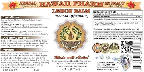 Miniatura 2 de Bálsamo de limón (Melissa officinalis) Extracto Líquido 4 oz