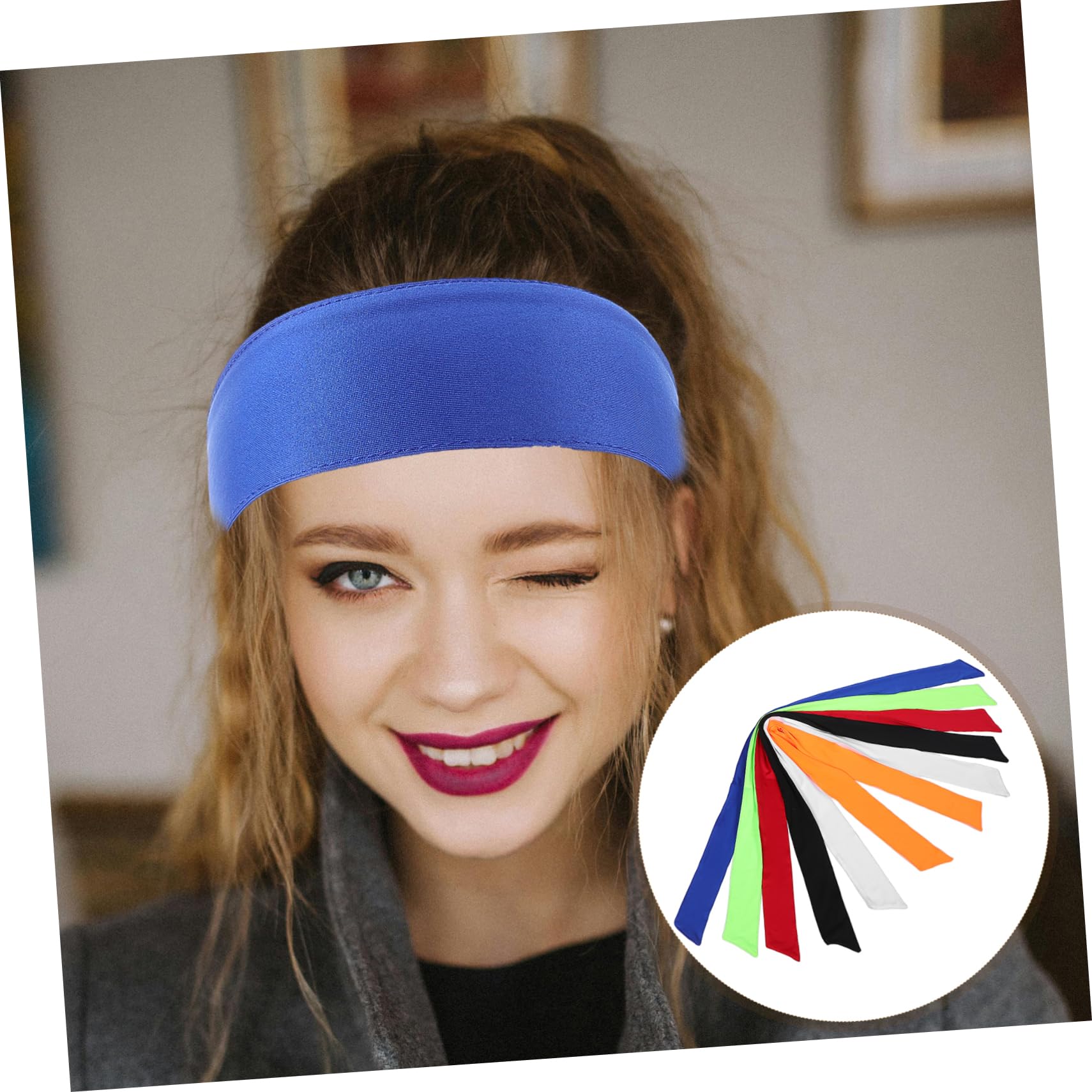 24pièces Bandeaux de Sport pour Cheveux Bandeaux de Course Anti-Transpiration la Transpiration Accessoires de Sport Multifonctionnels