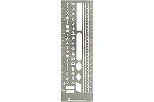 Metal Stencil Bookmark for Bullet Journals | Perfect for Creating Precise Layouts and Beautiful Customs