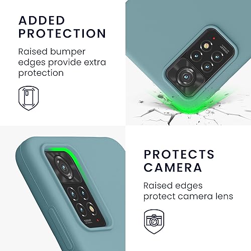 Miniatura 3 de kwmobile Funda compatible con Xiaomi Redmi Note 11 Pro  11 Pro (5G)  12 Pro (4G) - Funda de silicona TPU con acabado suave - Piedra antigua