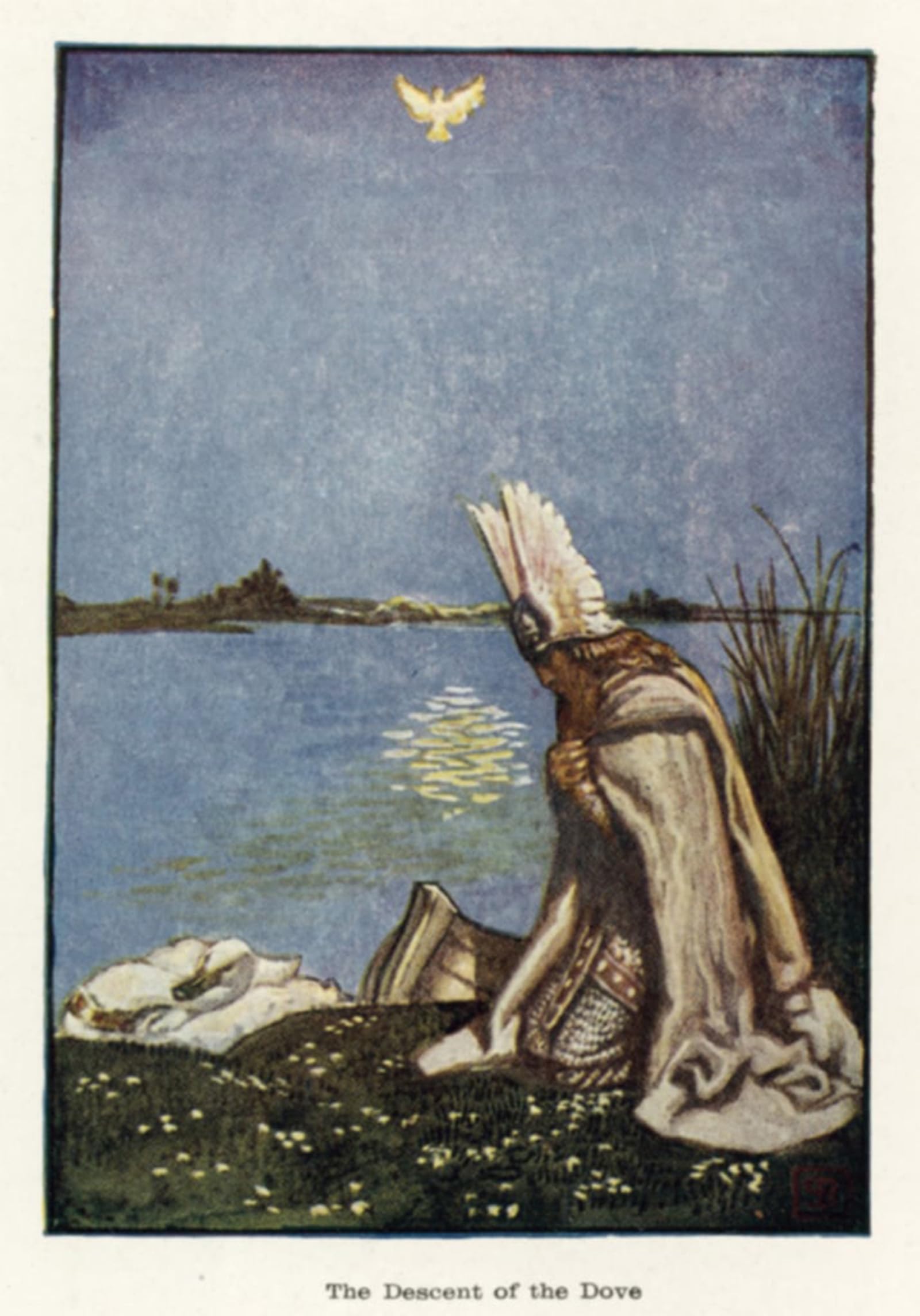 SERENDIPITP Vintage Picture Print on Canvas Wall Art Poster the Descent by Byam Liston Shaw Artwork Print Poster for Wall Decor 60x90cm