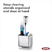 Vista 6 de OXO Good Grips - Escurridor plegable convertible para platos, acero inoxidable, diseño 1 y Good Grips de acero inoxidable