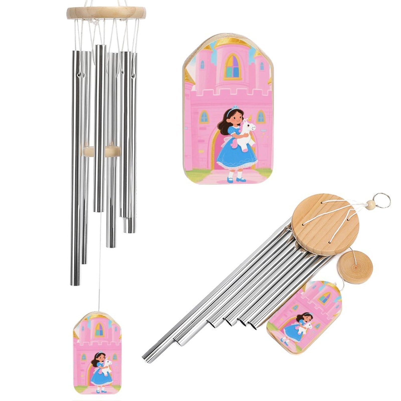 Princess in The Castle Wind Chimes for Outside Memorial Tuned Outdoor Windchimes Large Garden Decor Wind Chime with Melodious Sound for Mom Dad Grandma Home Garden Patio Decor