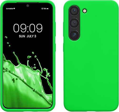 Miniatura 261 de kwmobile Funda Compatible con Samsung Galaxy S22 - Funda de teléfono de silicona TPU con acabado suave - Rojo Ruibarbo Piedra antigua,Azul