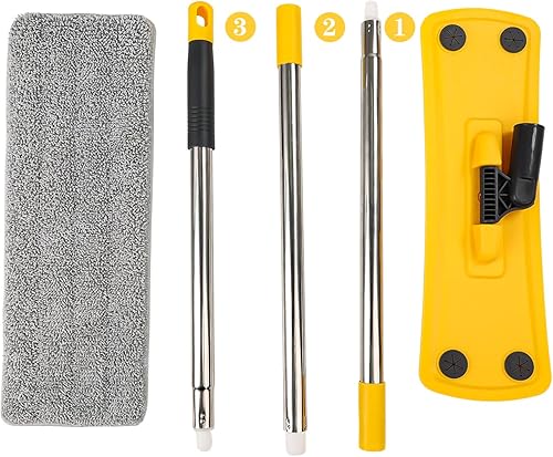 Miniatura 4 de qimedo MOP Z2, trapeadores planos para limpieza de pisos con mango largo, herramienta de limpieza de pisos para el hogar, mopa para