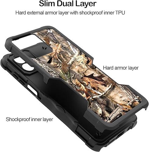 Miniatura 3 de CoverON Funda resistente diseñada para Motorola Moto G Stylus 5G 2023, resistente grado militar A de plástico duro híbrido de goma TPU con agarre de