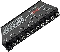 Vista 4 de SoundXtreme ST-EQ755 ecualizador paramétrico de audio para auto de 7 bandas de 12 din EQ con salida delantera, trasera + sub de 8 voltios RMS, tres