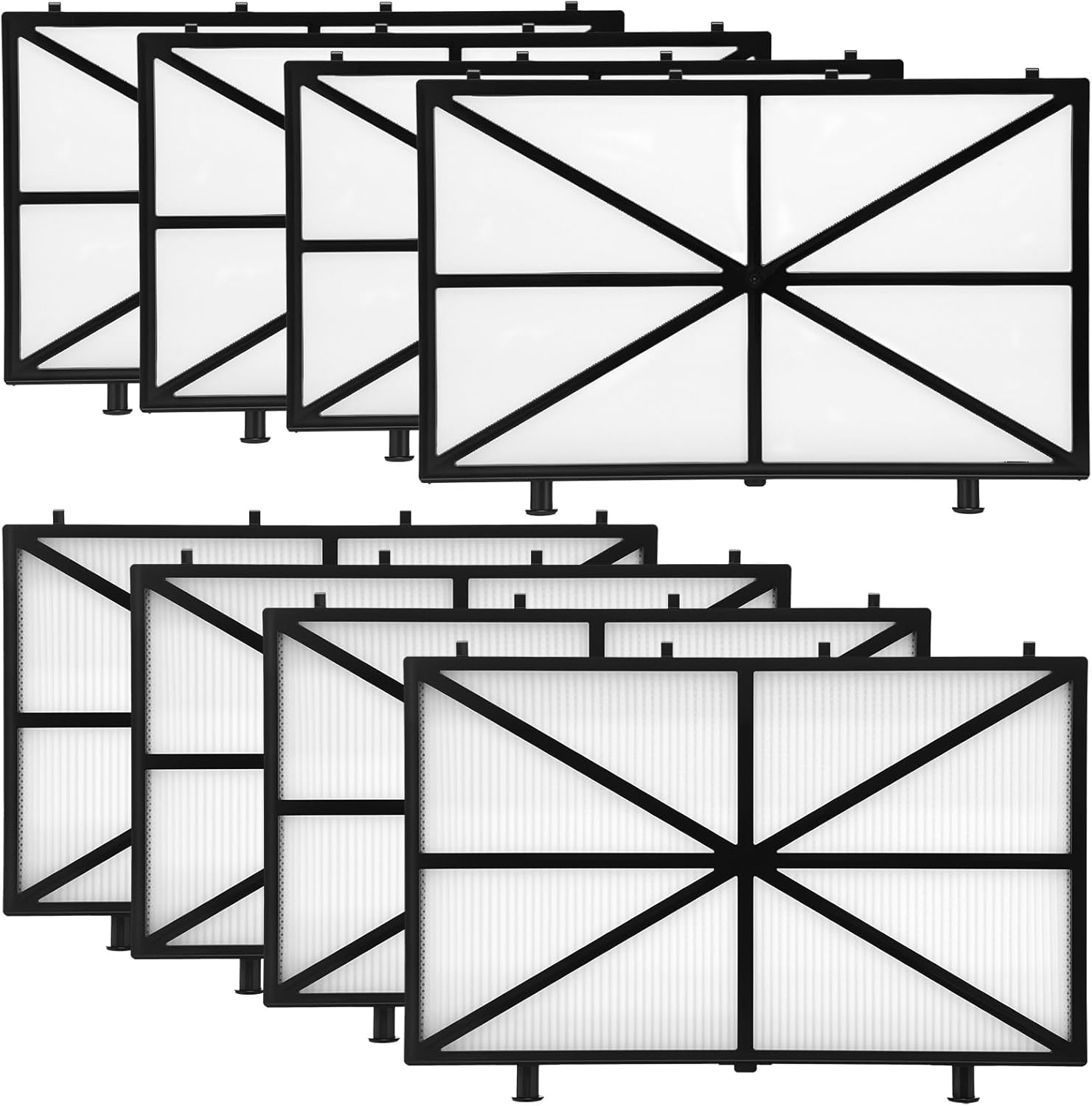 Ultra Fine Filter Panels Replacement,Spring Filter Cartridges Compatible with Dolphin Nautilus CC Plus,M500,M400,M200 Robotic Pool Cleaners,Part # 9991432-R4,9991433-R4,8 Packs