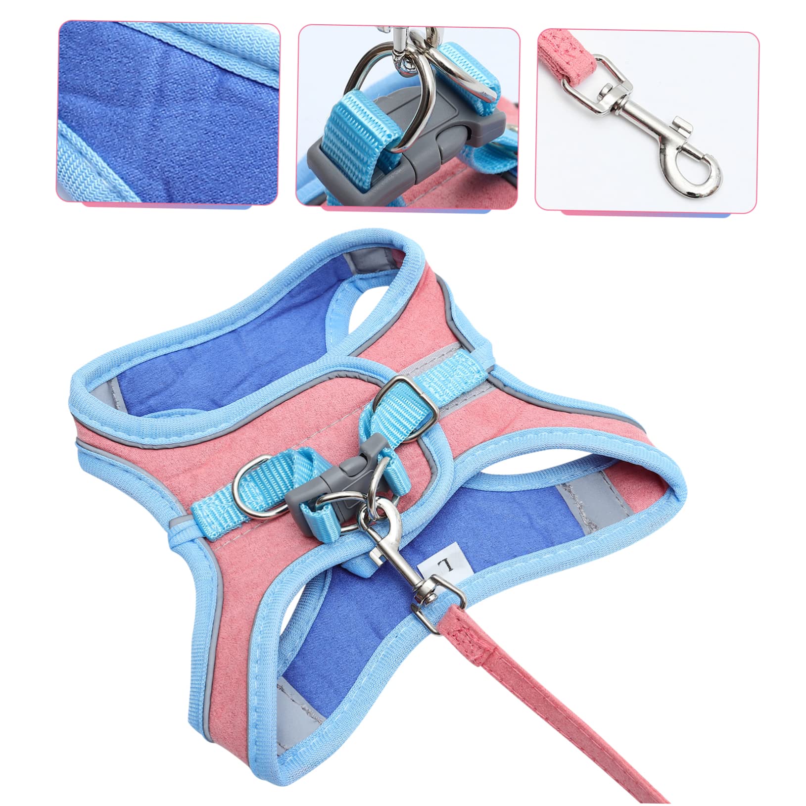 Didiseaon Chaleco Reflectante de 3 Piezas para Perros Y Gatos Moderno Y Elegante para Pasear al Aire con Correa.