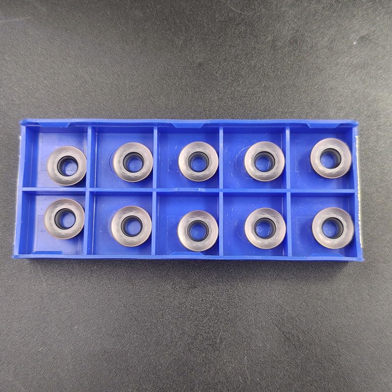AYLFGSMG 10pcs RCKT1204MO-DM 202 RCKT1204 MO 202 RCKT 1204 Carbide Round Milling Inserts Turning Tools CNC Cutter Lathe Blade