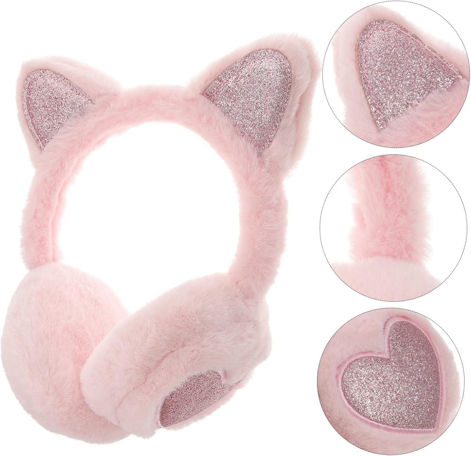 Cat Ears Earmuffs Winter Earmuff for Ear Warming Warmer Ear Puff Ear Covers for Cold Weather Ear Muffs