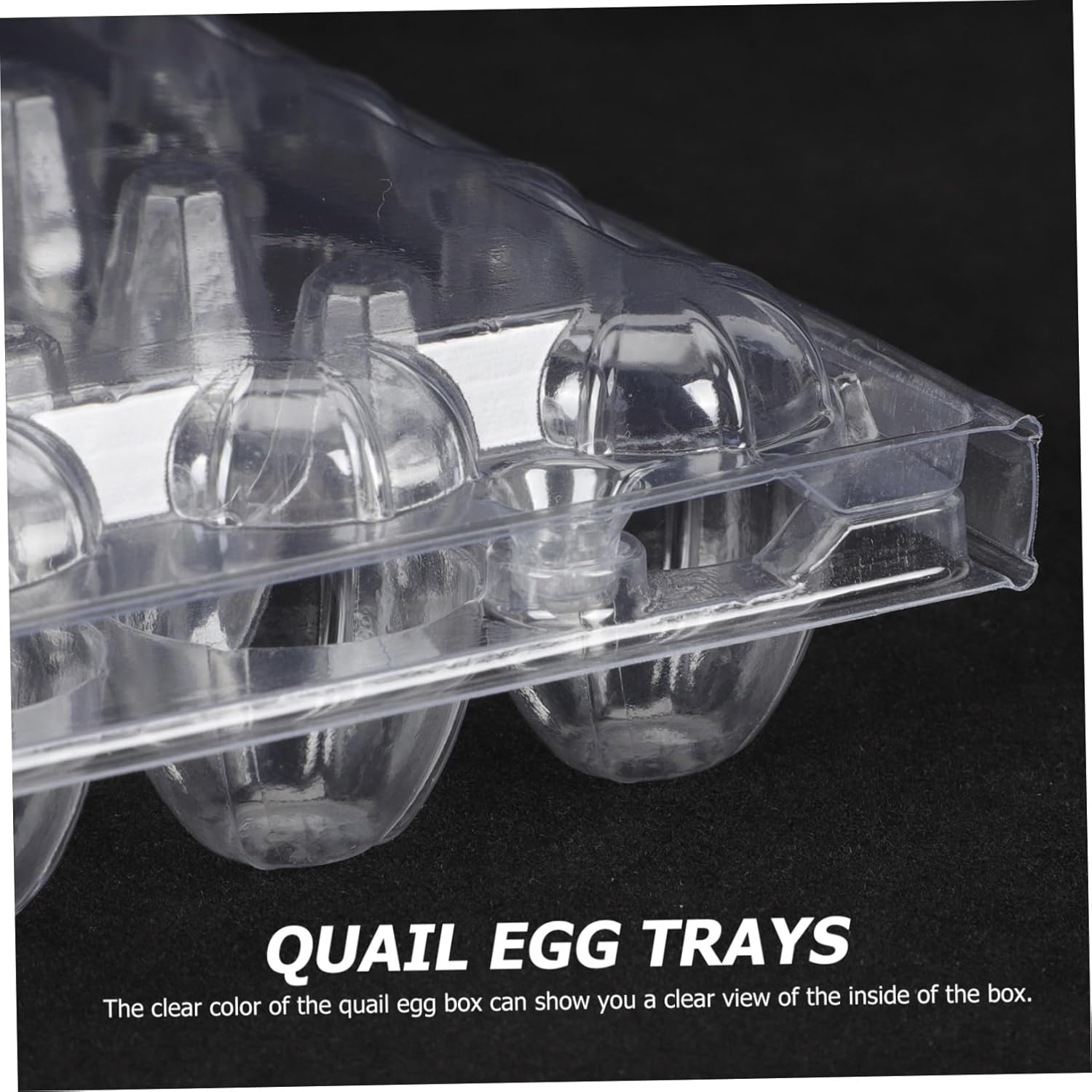 50pcs Quail Trays Reusable Packaging Boxes for Refrigerator Compact Containers for Home Supermarket and Camping Use