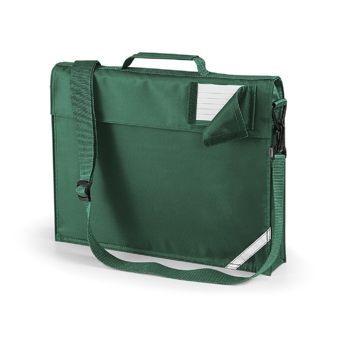 Quadra junior book bag with strap in bottle green