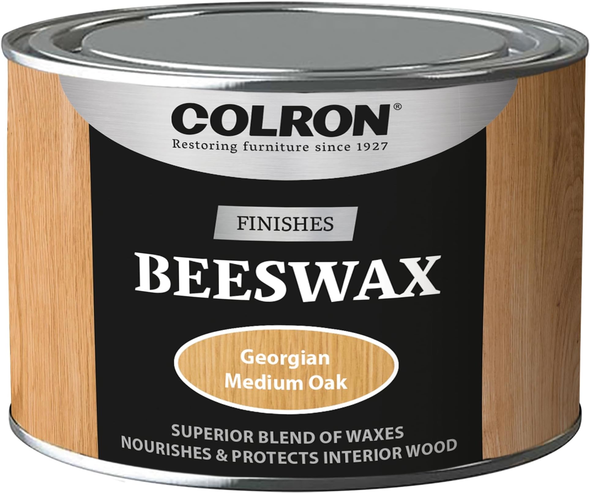 CRPBWGMO4 400g Medium Colron Refined Beeswax Paste Oak