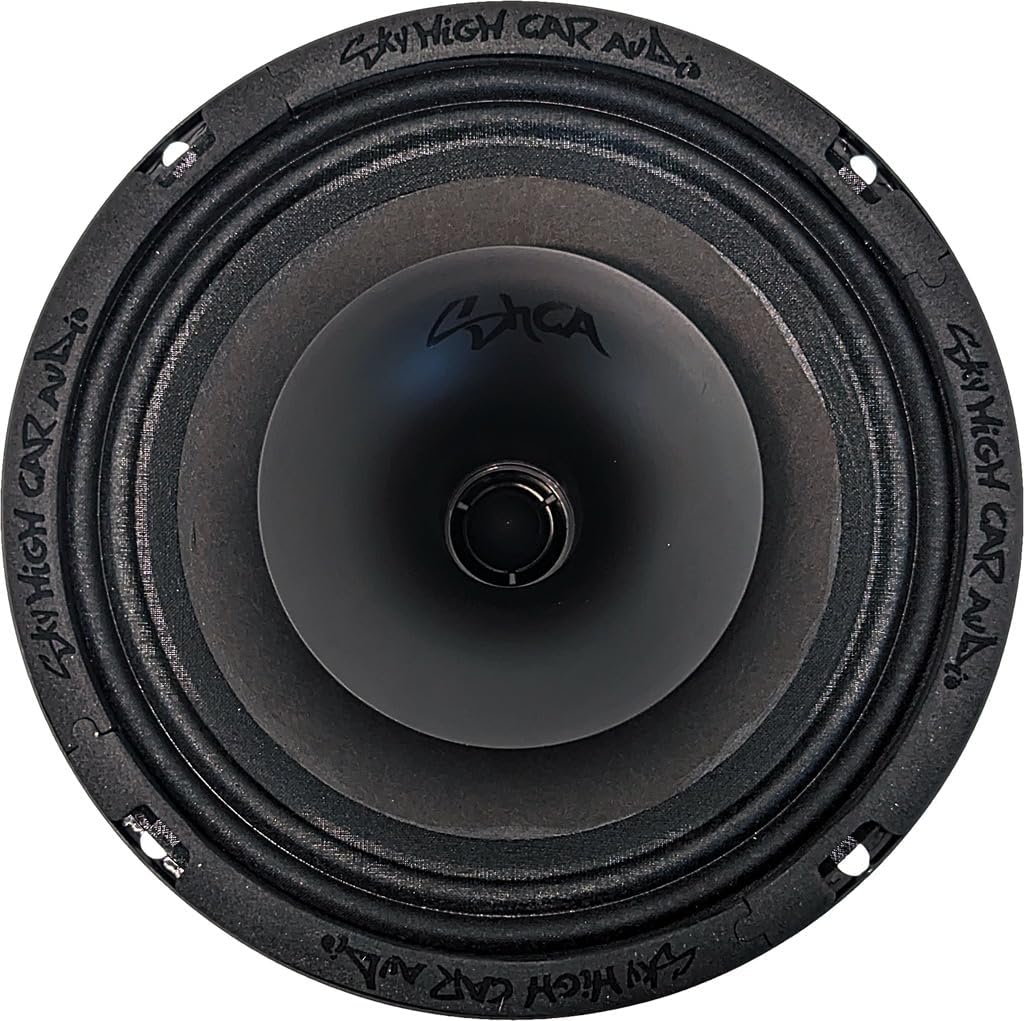 Sky High Car Audio SH-CX64SLIM 6.5" Slim Coaxial Speaker with Compression Driver Horn (Single Speaker)