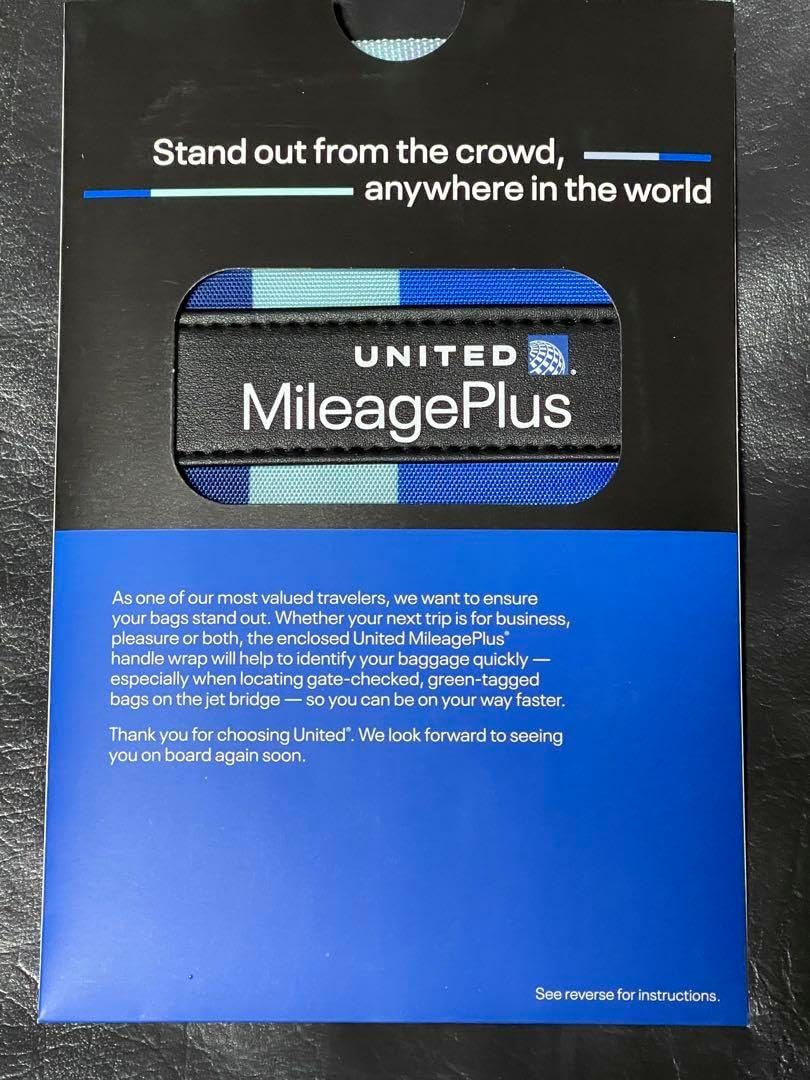 ユナイテッド航空　UA マイレージプラス　バゲージ　ハンドルラップ ユナイテッド航空 UA マイレージプラス バゲージ ハンドルラップ