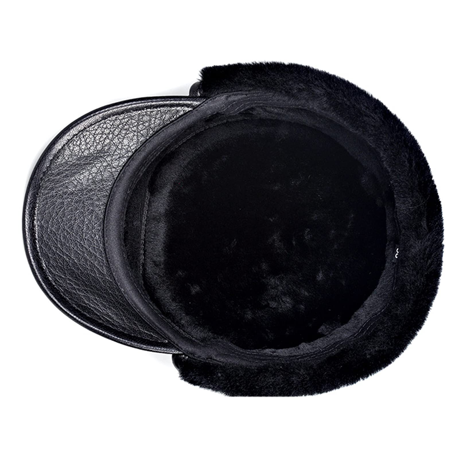 G&F Cappelli Aviatore Pelle Uomo Cappello Bomber con Paraorecchie Trapper Berretto Tieni Caldo l'inverno Cappellino Baseball