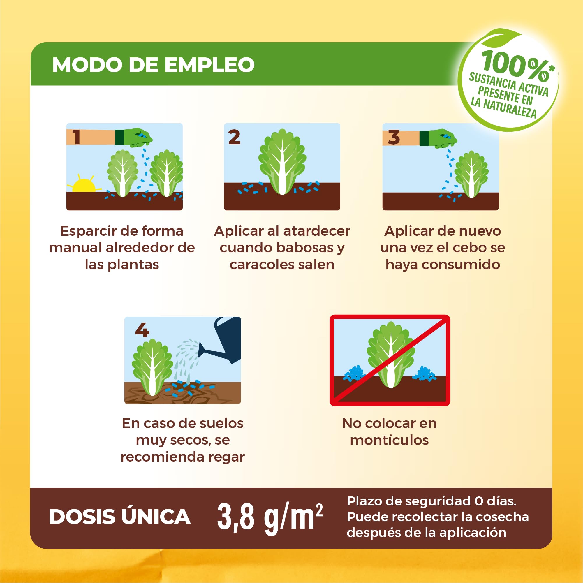 Solabiol Anticaracoles Natural RB. Protección Natural contra Caracoles y babosas. 100% Ingredientes Naturales