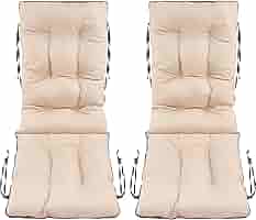 Set Di 4 Cuscini Per Sdraio 48x48 Cm - Grigio Lino, Perfetti Per Giardino E Interni - Foto 3