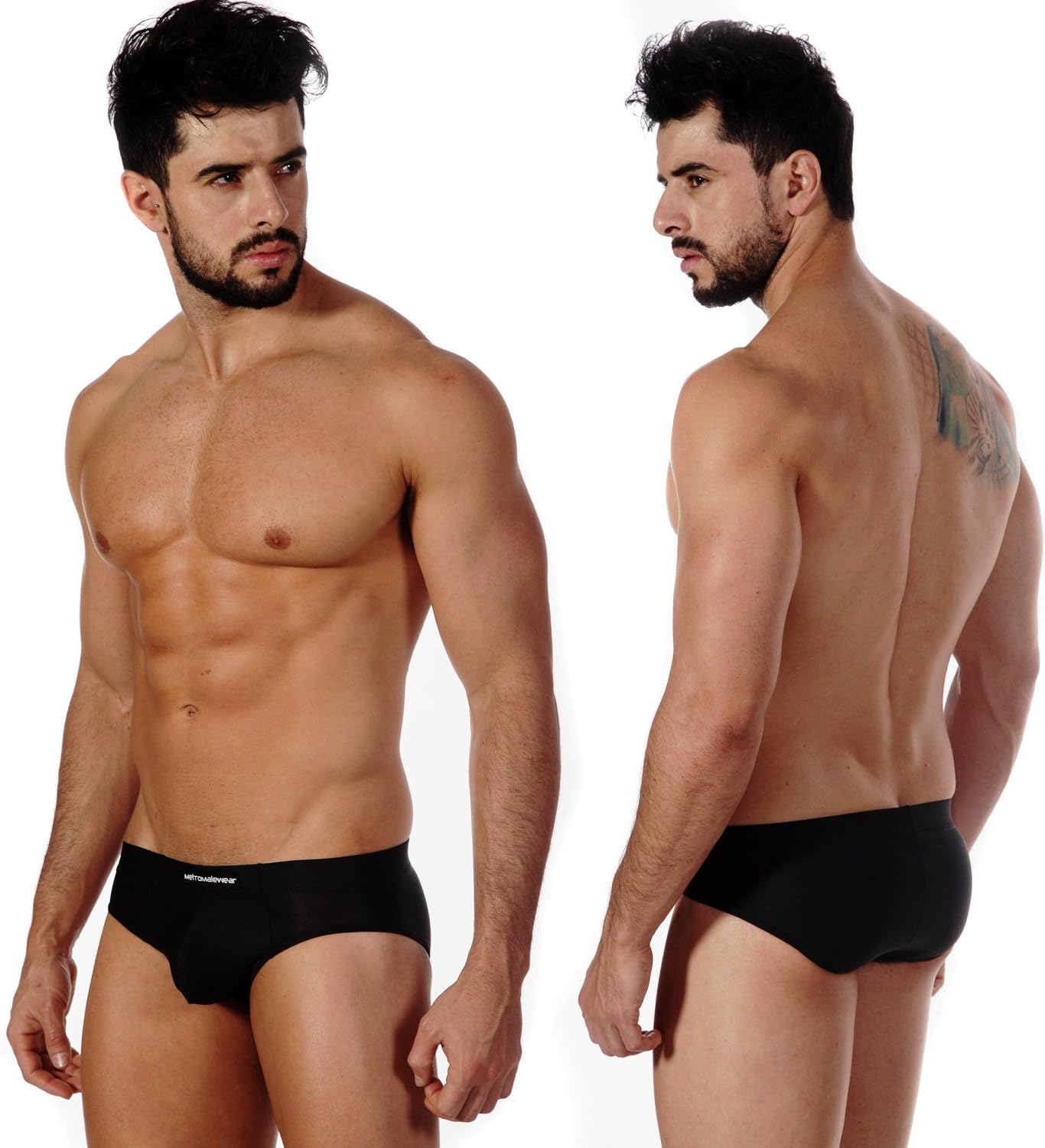 METROMALEWEAR Men's Sunbathing Brief (M, Black)