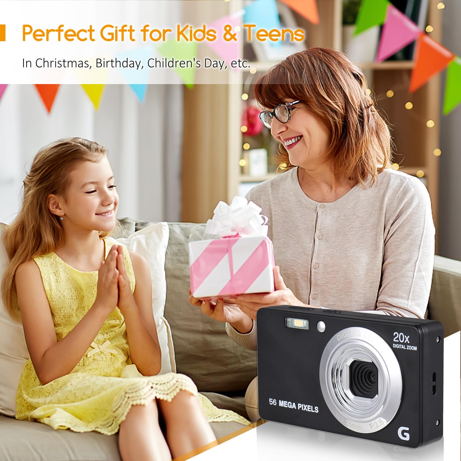 Amazon.co.jp: Digital Camera, 56 MP, 4K, Autofocus, 2.7 inch HD
