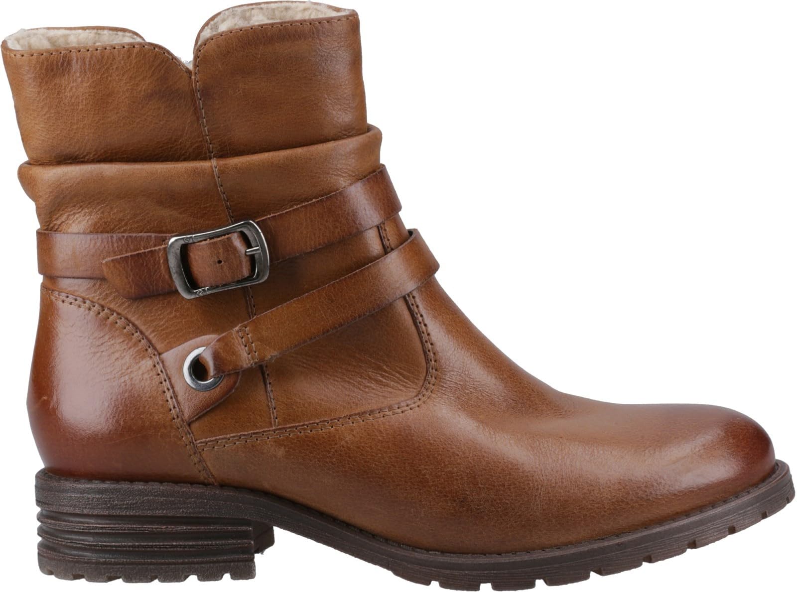 Hush Puppies (Brown, 4 (Adults')) Piper Leather Women's Tan Boots