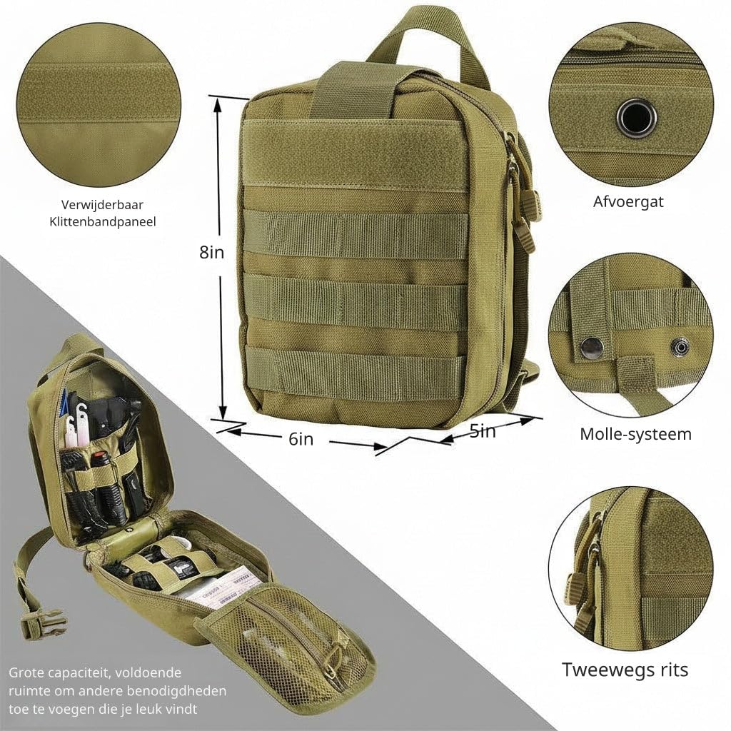 Paquete de emergencia de 72 horas - Kit de emergencia para el hogar - Kit de supervivencia y kit de supervivencia - Guerra – Profesional con bolsa Molle