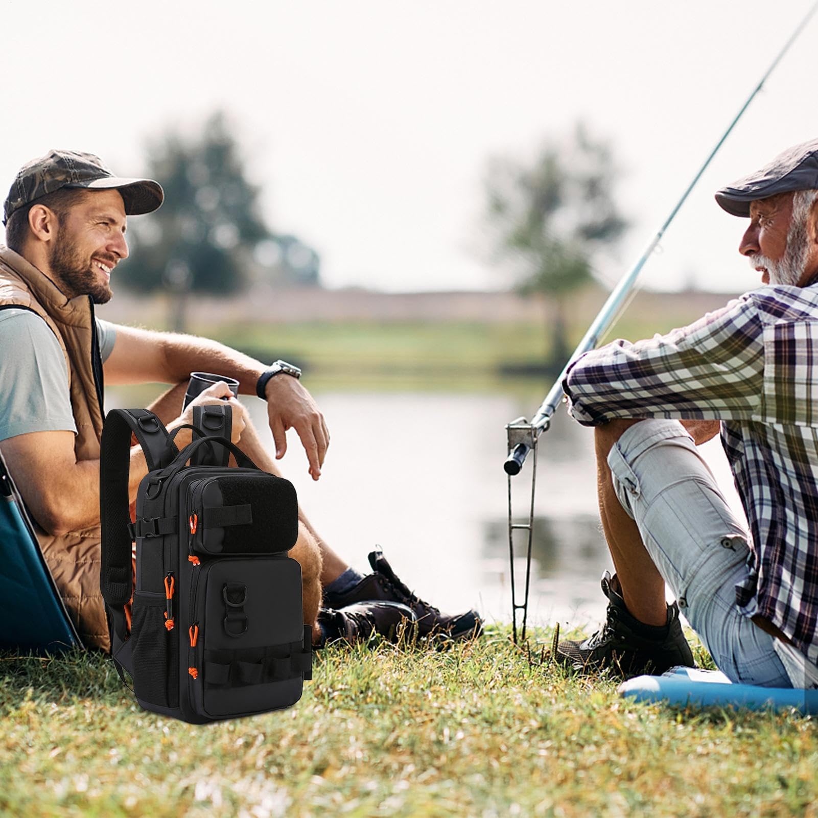 Mochila de Pesca Impermeable Equipamiento de Exteriores