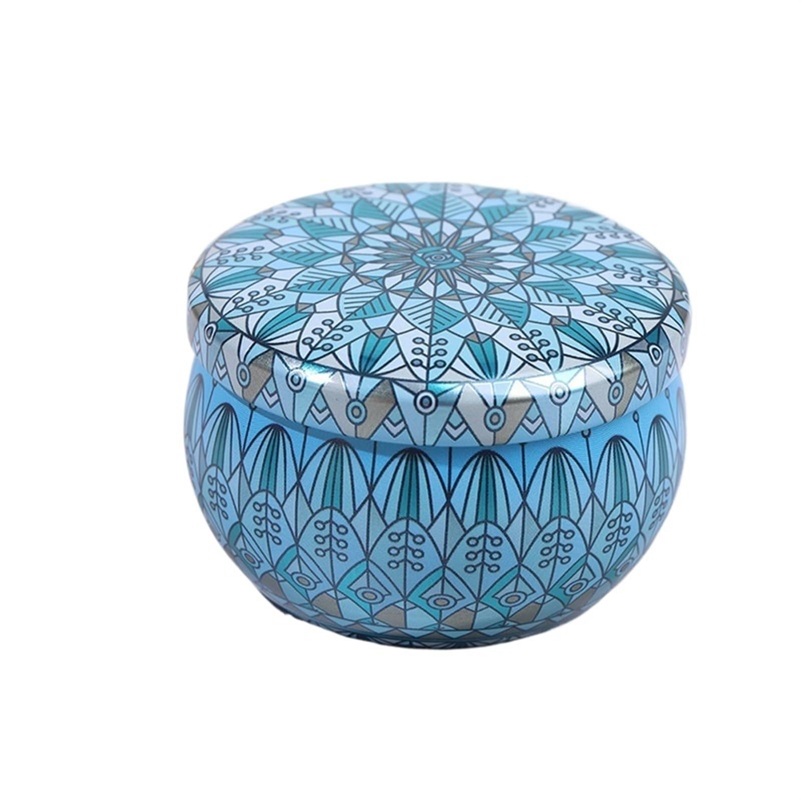 CQAHDSEVF Candle Containers, Multicolor Empty Metal Candle Tins for Tea Candy Jewelry(Color-6)