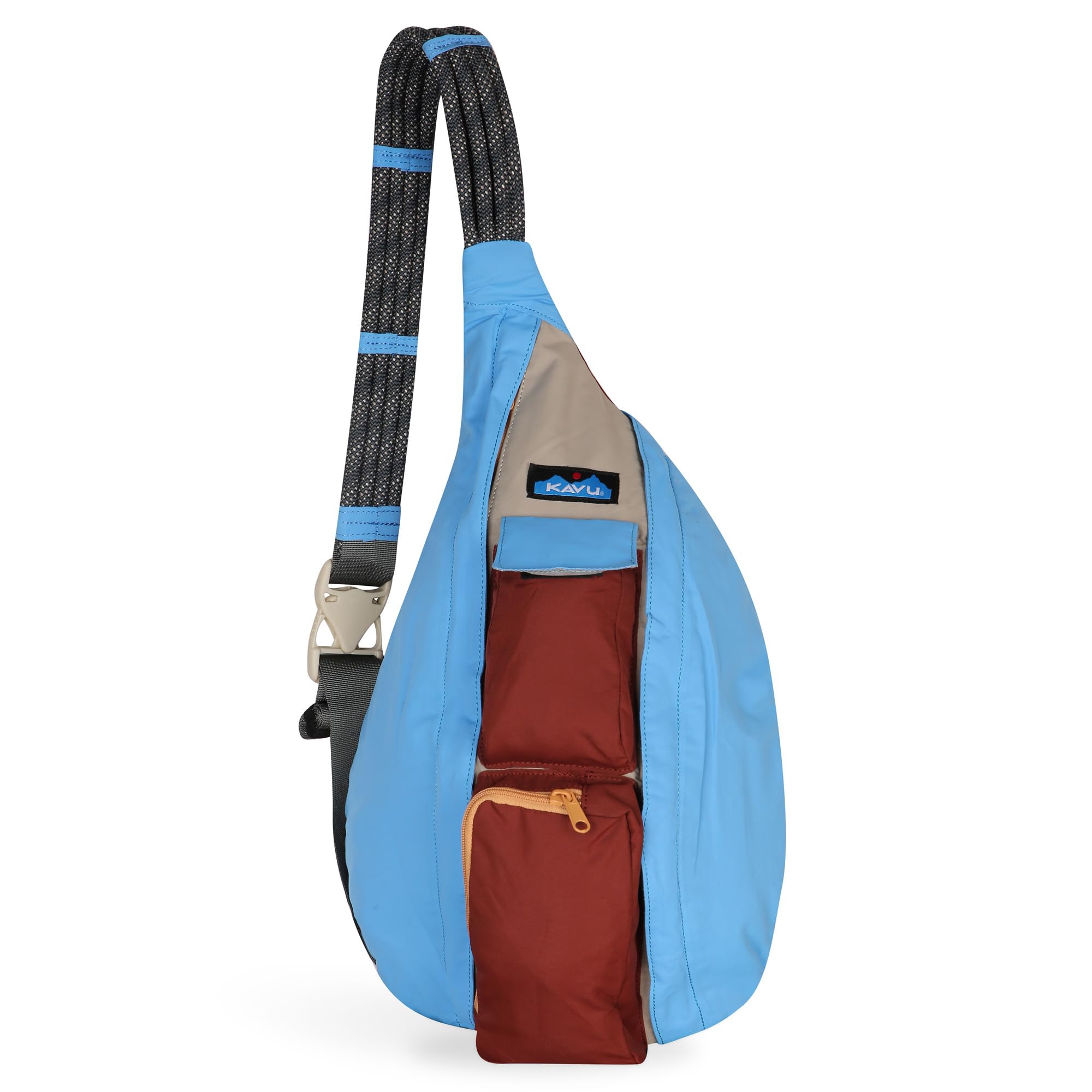 KAVU Slingback Pack with Adjustable Rope Shoulder Strap, Sea Ridge