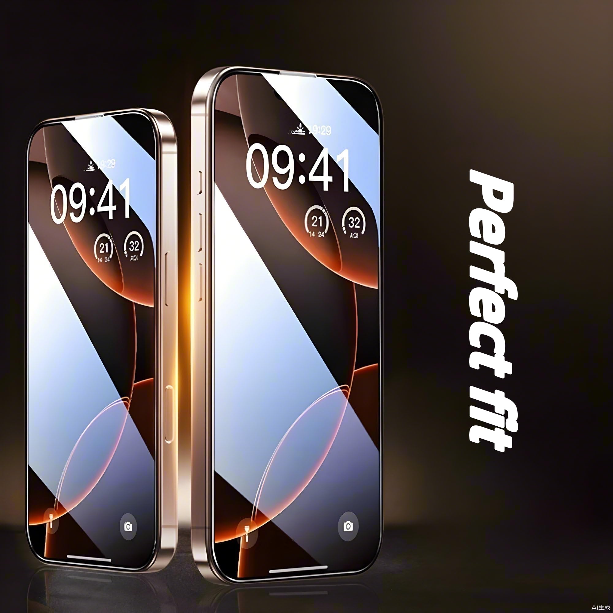 Gueche Vetro Temperato Privacy Per IPhone 16 Pro Max – 2 Pezzi, Durezza 9H, Antigraffio, Anti-impronta, Installazione Facile