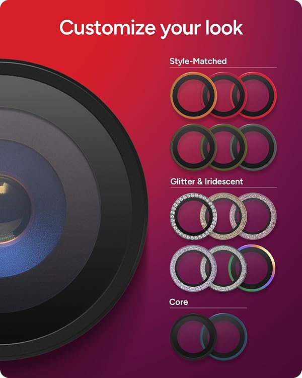 ZAGG iPhone Camera Lens Protector for iPhone Air - Black, Camera Ring, Maximum Impact & Scratch Protection, Anti-Reflective Technology, Smudge-Resistant, Precise Fit, Glass Elite by ZAGG - Image 3