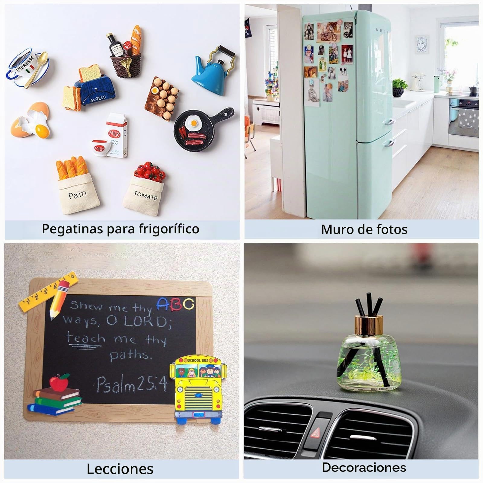 Imanes Adhesivos 26 Piezas, 20 mm x 1.5 mm Placas Magnéticas para Manualidades