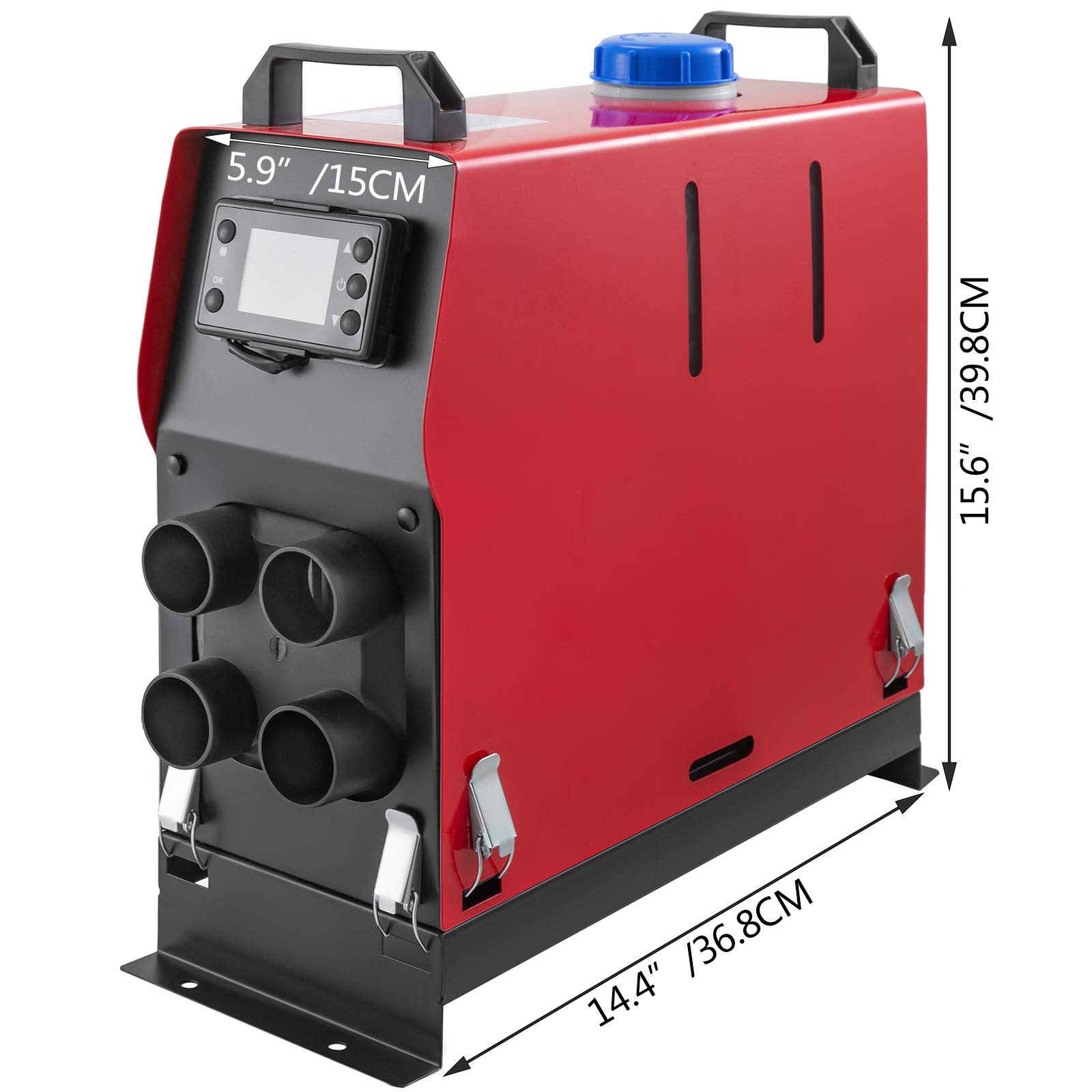 VEVOR nagrzewnica powietrza na olej napędowy 12 V, ogrzewanie postojowe 5 kW, postojowa nagrzewnica powietrza na olej napędowy z wyświetlaczem LCD, do samochodów ciężarowych