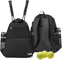Sucipi Professional Tennis Backpack - Holds 2 Rackets, Ventilated Shoe Compartment, Durable Multi-Pocket Bag for Men & Women